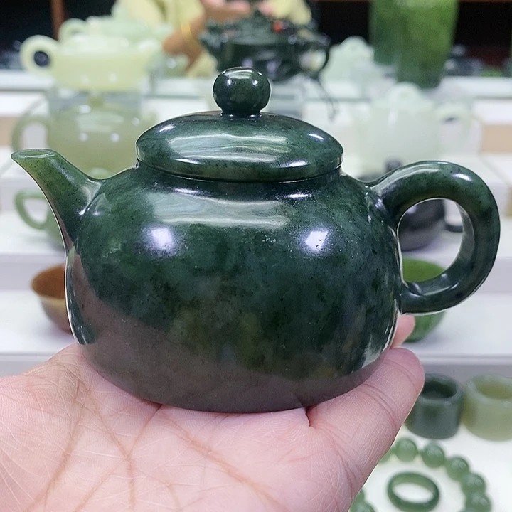 未镶嵌和田玉挂件茶壶130ml