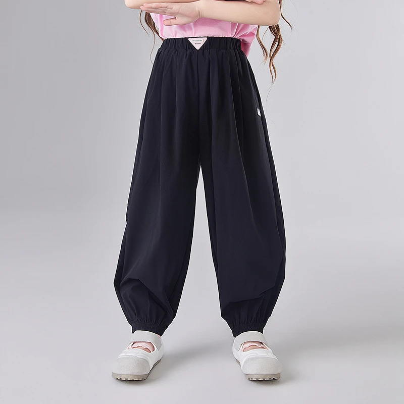 笛莎童装裤子25年新女童夏季新款儿童时尚洋气灯笼裤休闲长裤