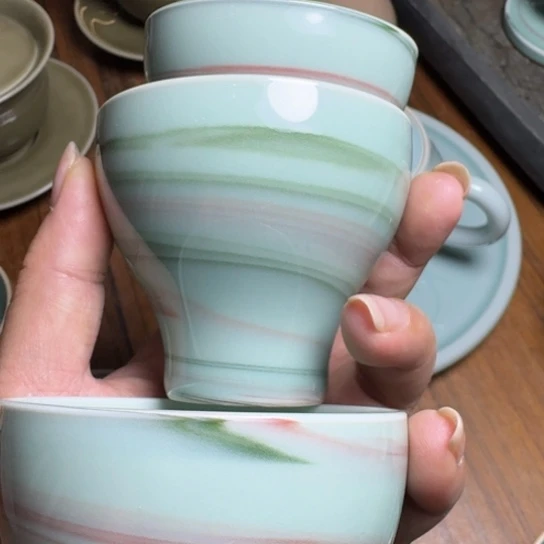 用***5龙泉青瓷手工主人杯3