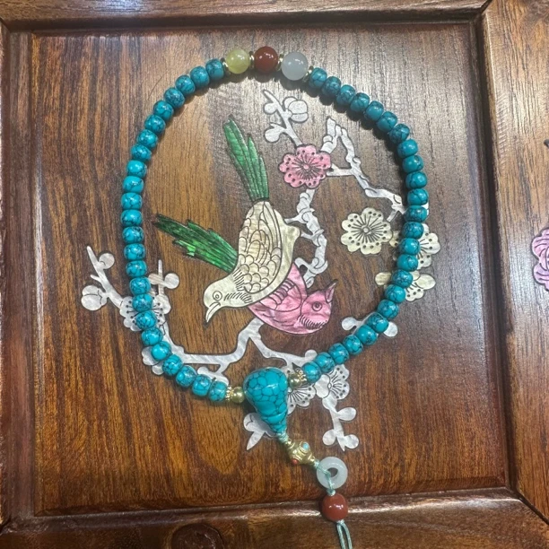 瑞哥专属高端精品绿松手持