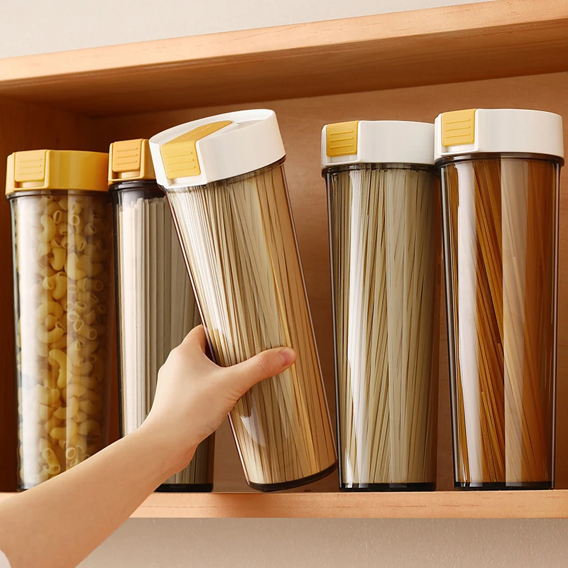 面条收纳盒挂面储存罐防潮意面桶干货茶叶五谷杂粮密封储物罐