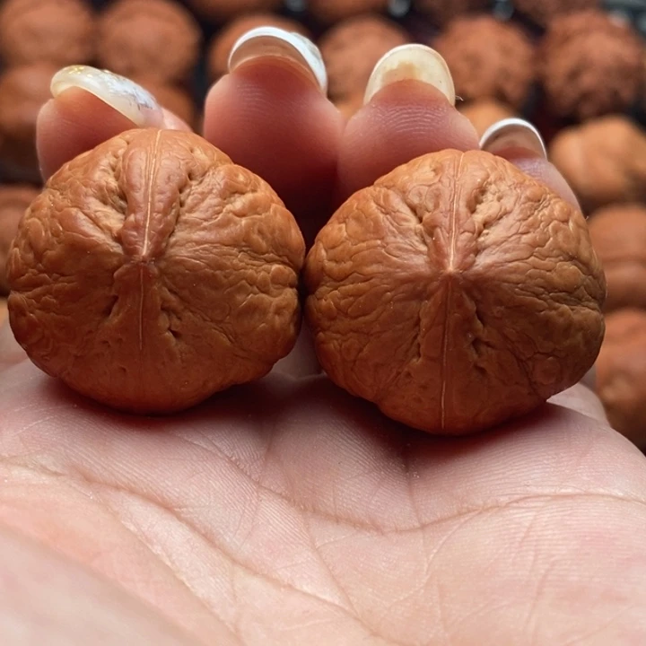 核桃精品文玩核桃手捻元宝墩