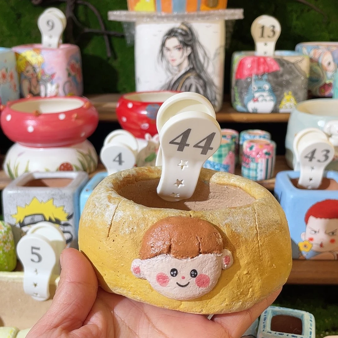 红陶44…..手工手绘（微瑕）