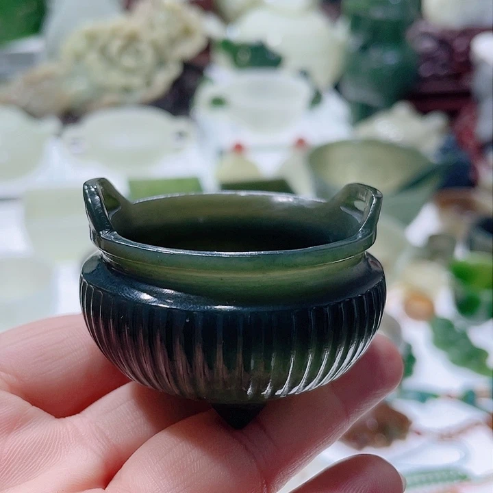 和田玉（青玉）挂件未镶嵌