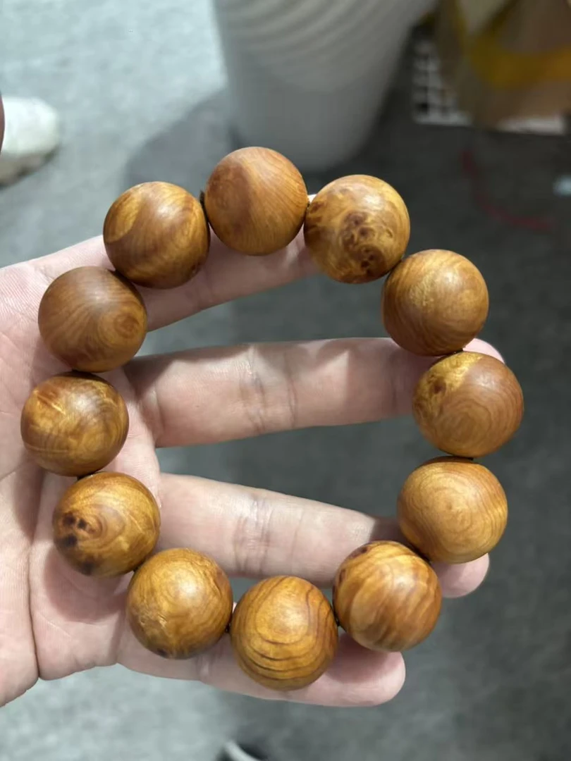 崖柏 2.0 瘤疤纹 单圈 文玩手串 木制手串 YB25368