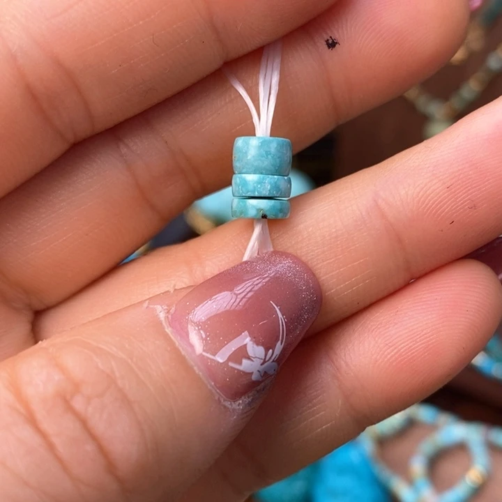 绿松石吊坠(不含链)未镶嵌隔珠