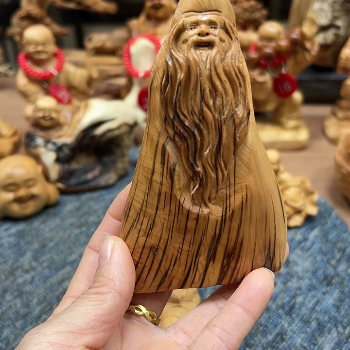 柏木太行崖柏手把摆件