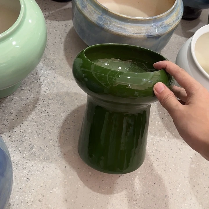 白泥花盆微瑕无孔