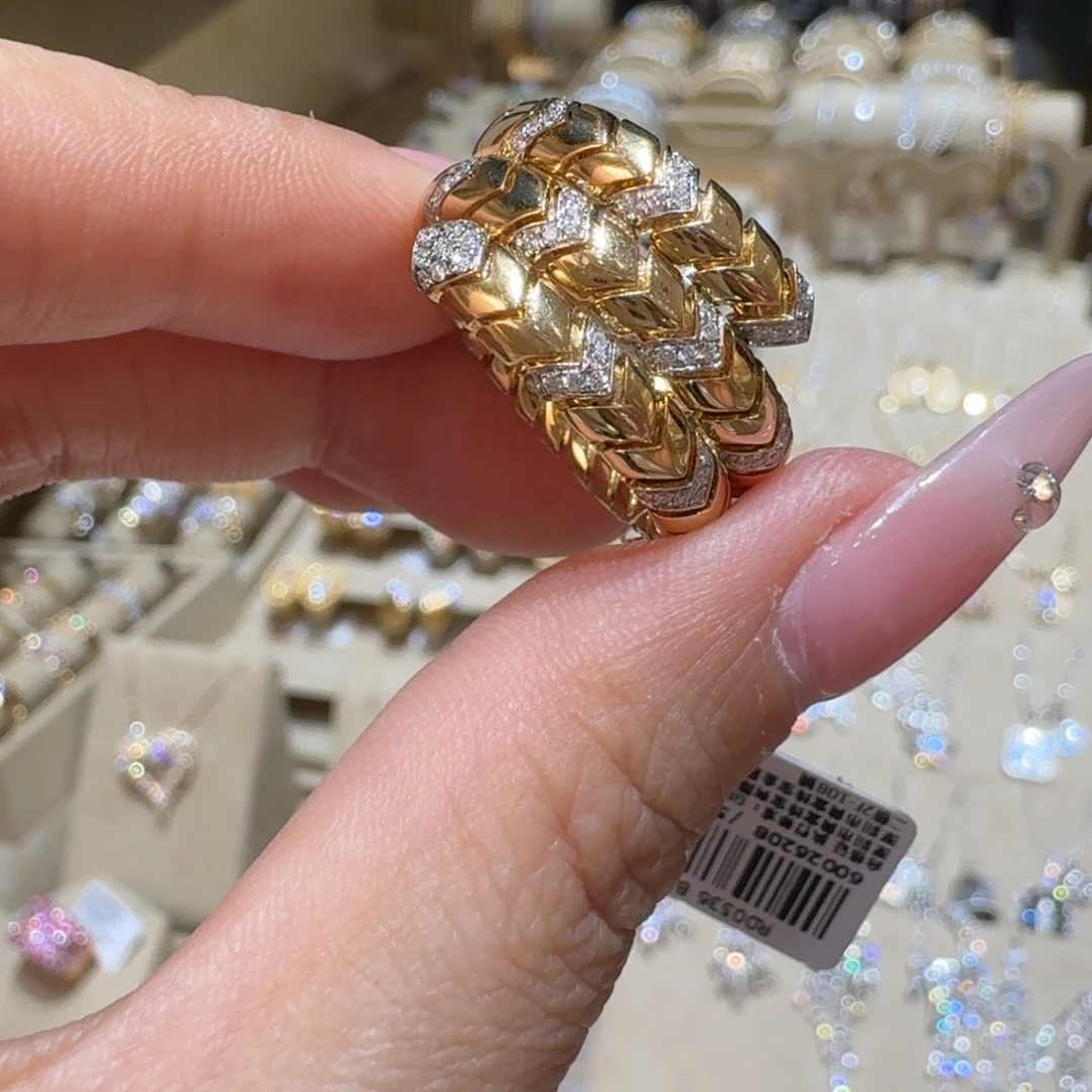 钻石戒指/指环18K金镶嵌