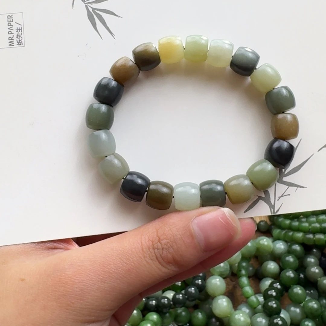 和田玉未镶嵌手链