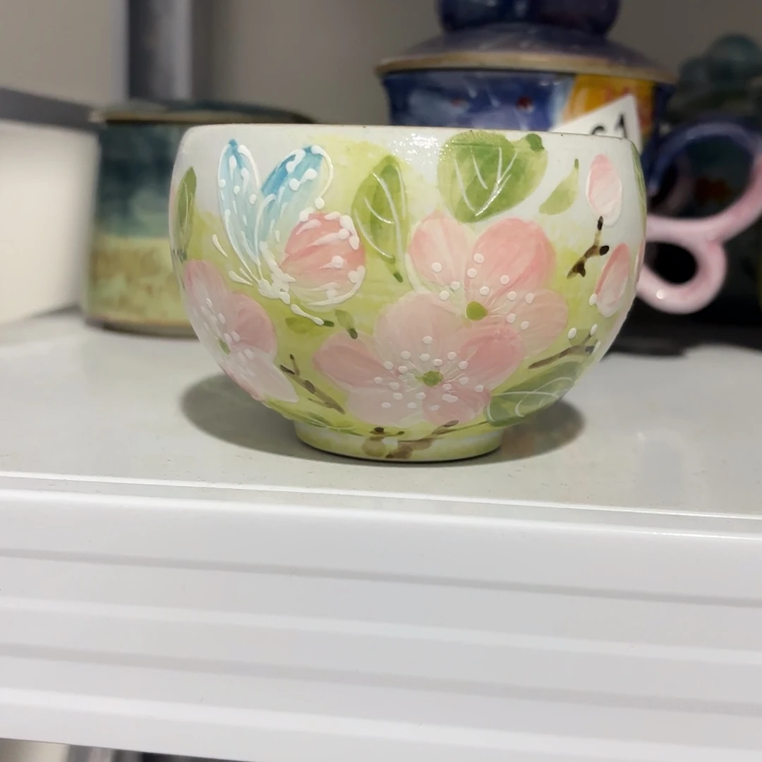 瓷片景德镇手绘高温釉下彩陶瓷茶具