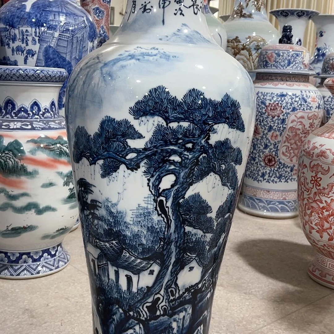 摆件用****1景德镇陶瓷大花瓶