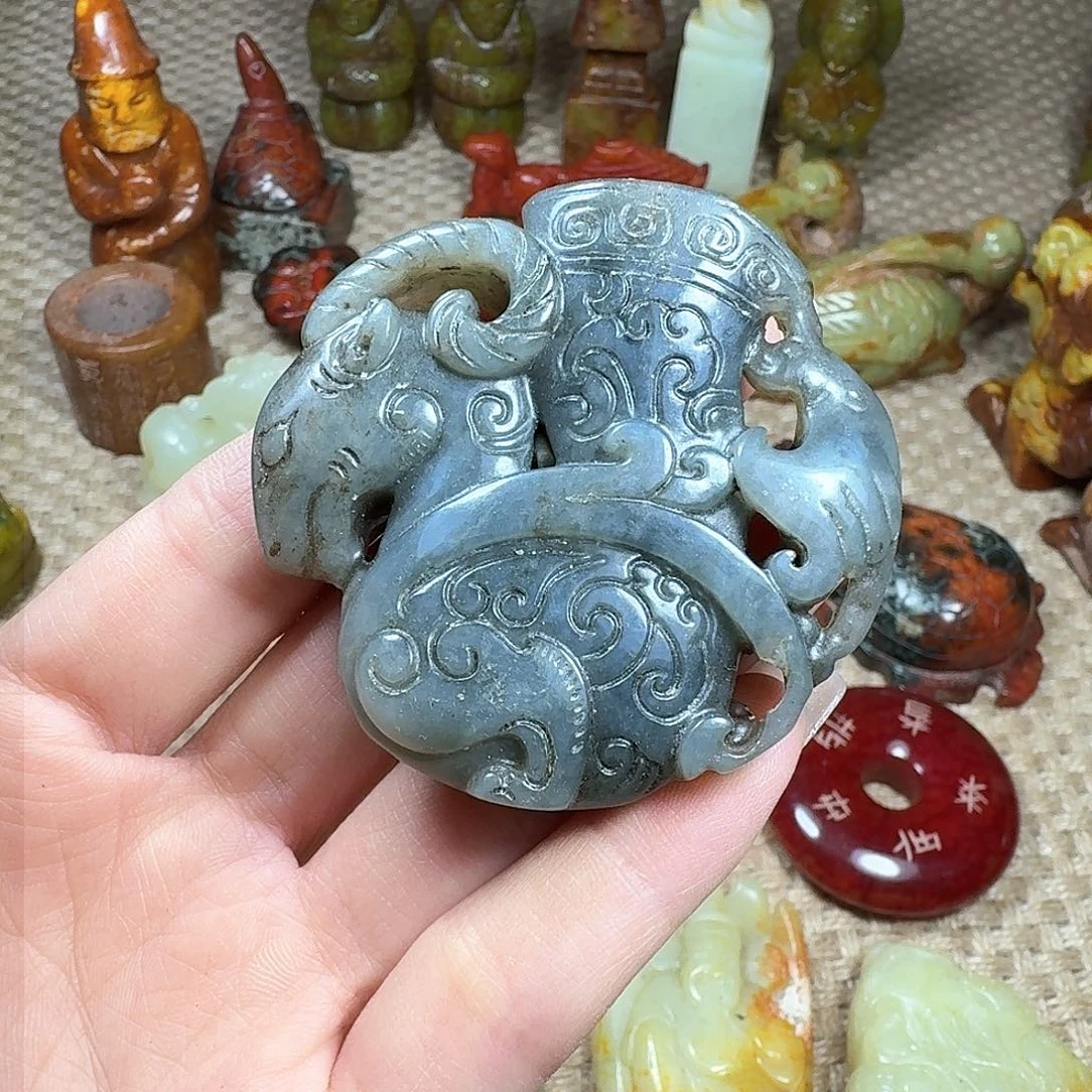 白玉菩提吊坠挂件