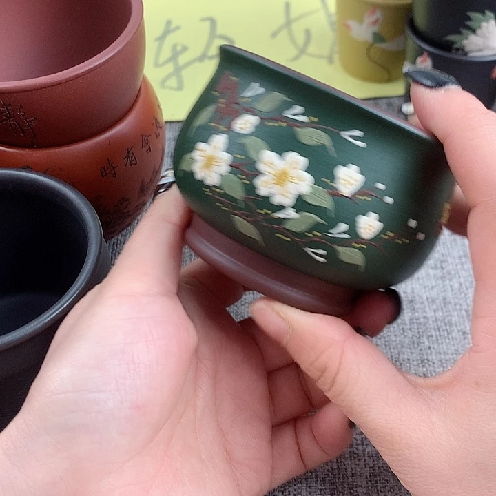 紫砂茶杯高端主人杯