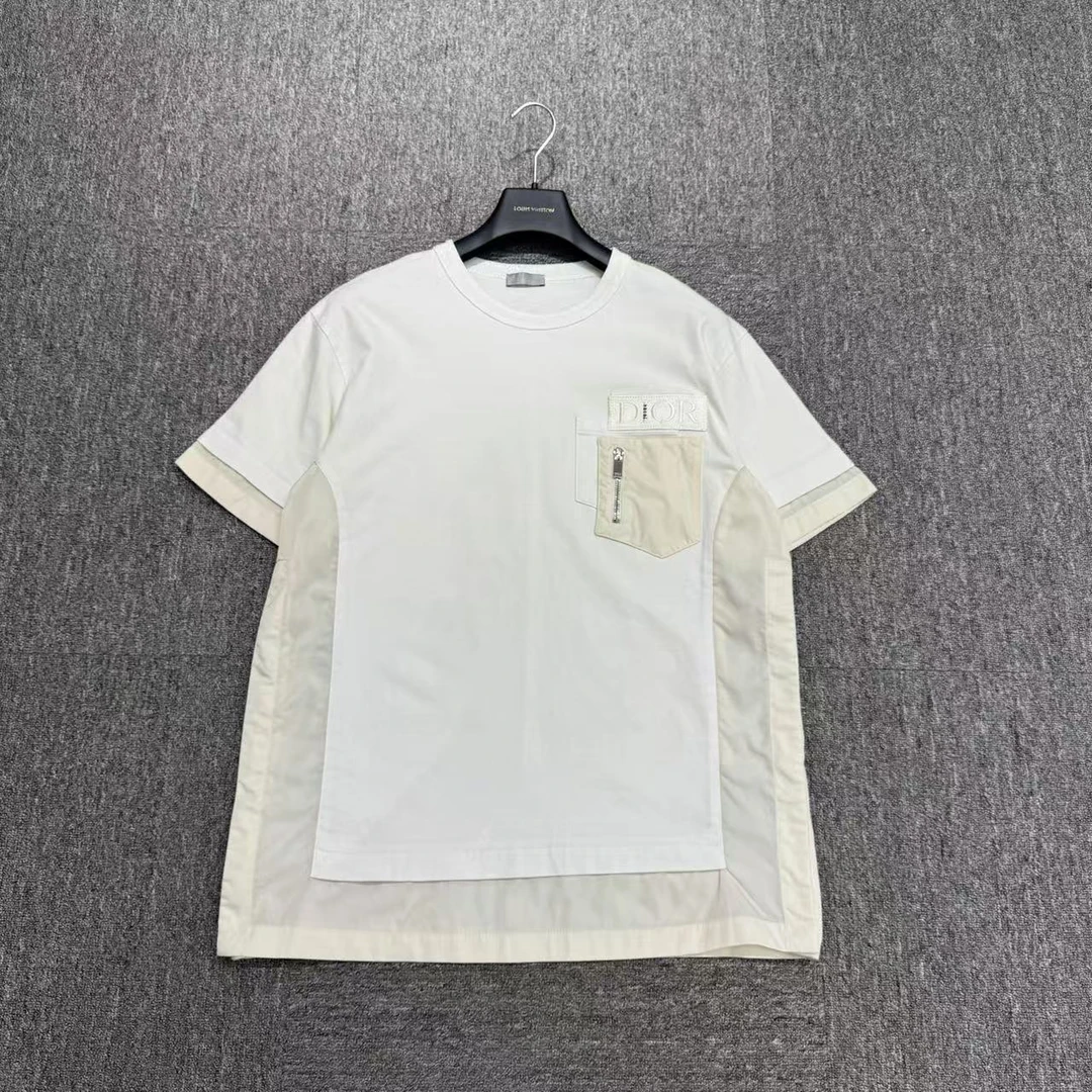 99新 DIOR/迪奥 sacai 结构拼接短袖/L码/编码17592