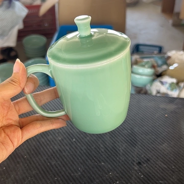 龙泉云间青瓷小米茶器
