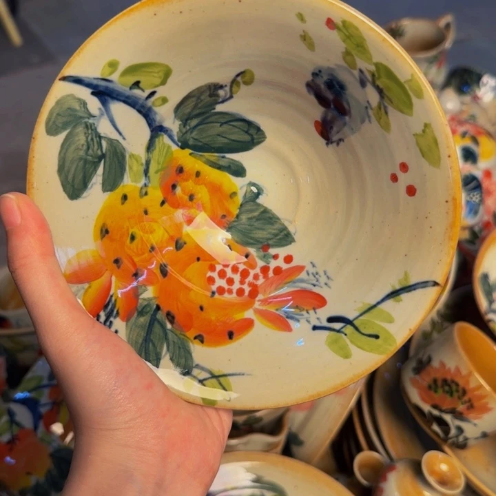 瓷片景德镇陶瓷手工手绘