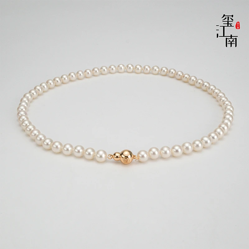 高端福禄系列｜淡水无核珍珠项链S925银妈妈链 FX0227