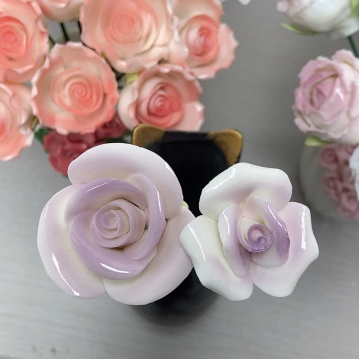 陶瓷手工制作陶瓷花