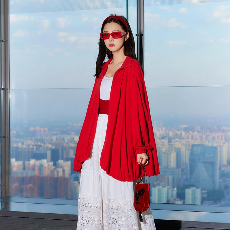 TRACYCHU日本进口超细棉高定系列短款风衣千金清冷感老钱风松弛感