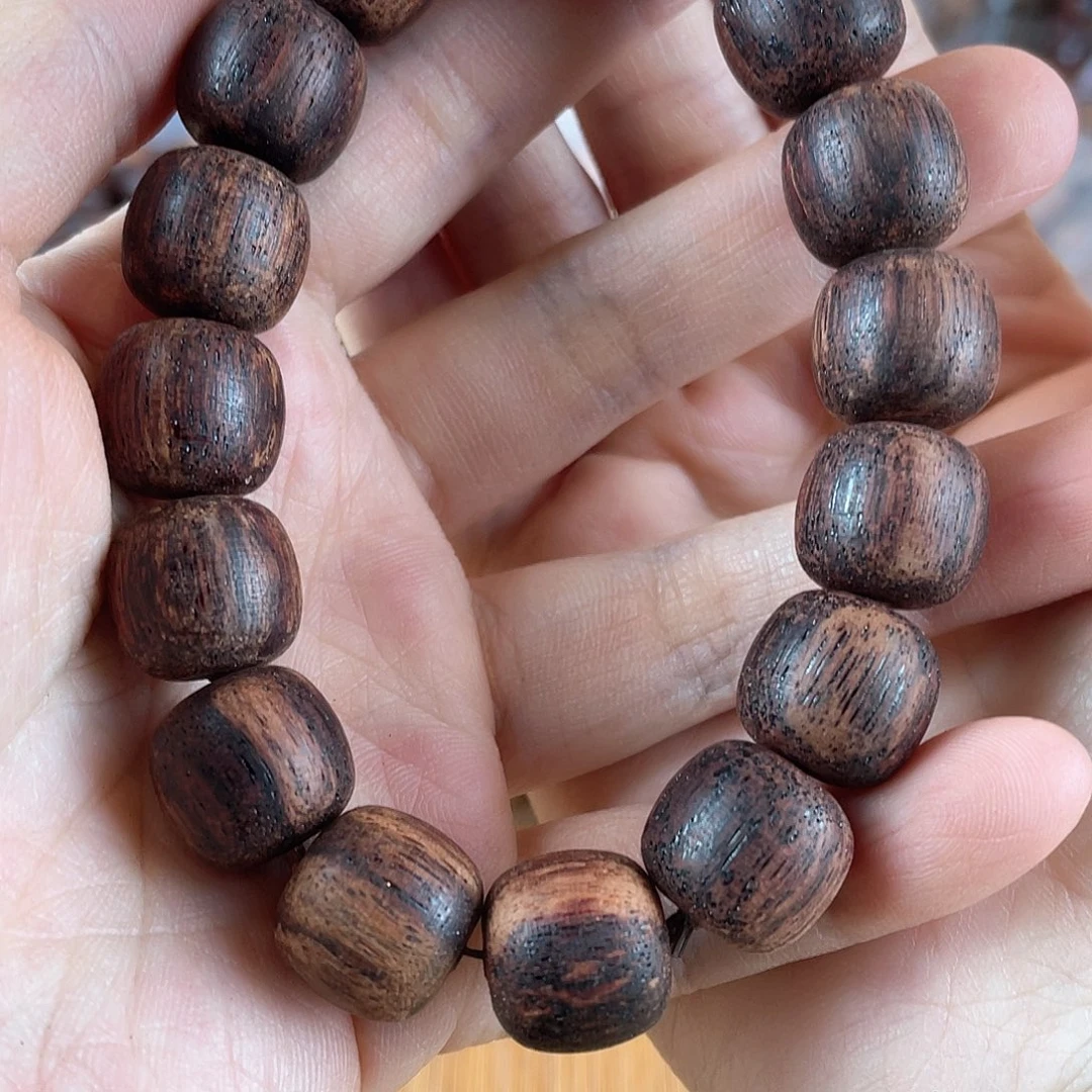 降真香手串/手链13/14老型东枝红土爆结晶土埋精品