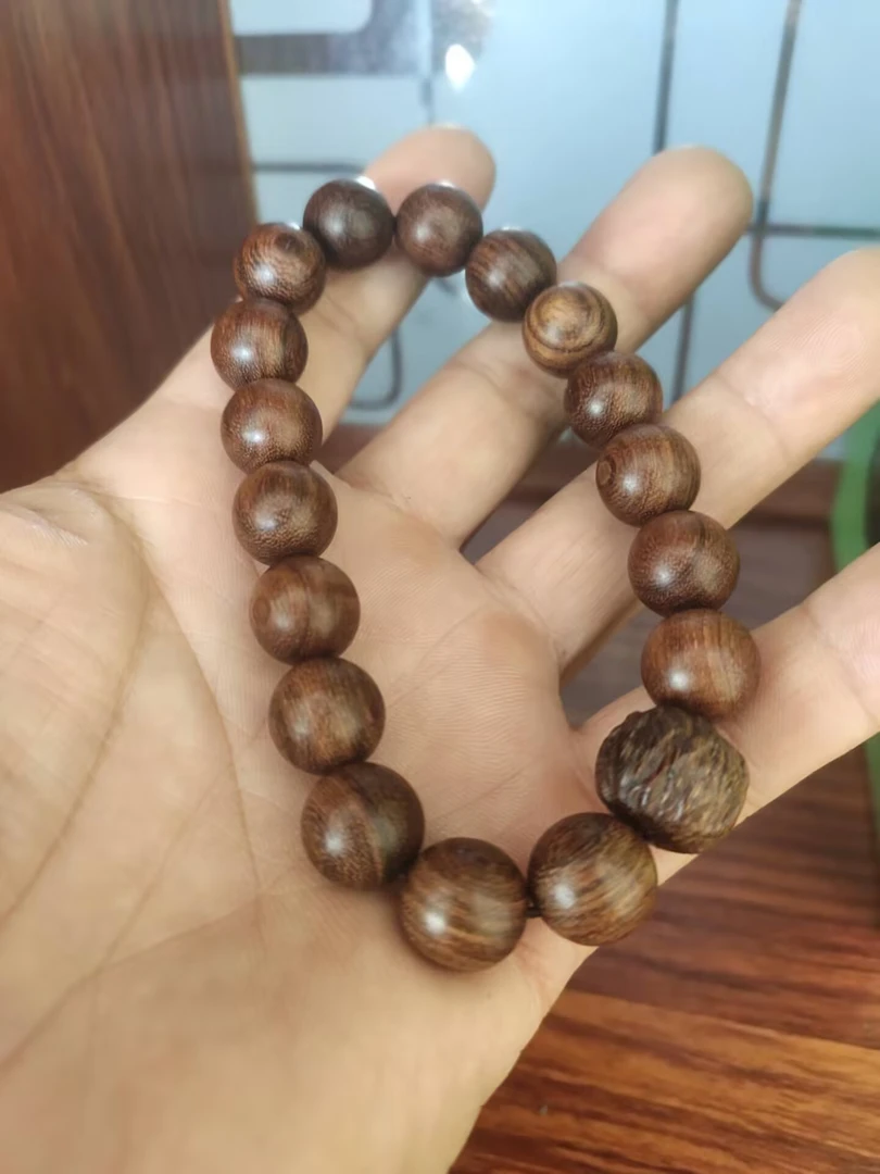 金丝檀木单圈手串男女款盘玩佛珠中式精美静心手持