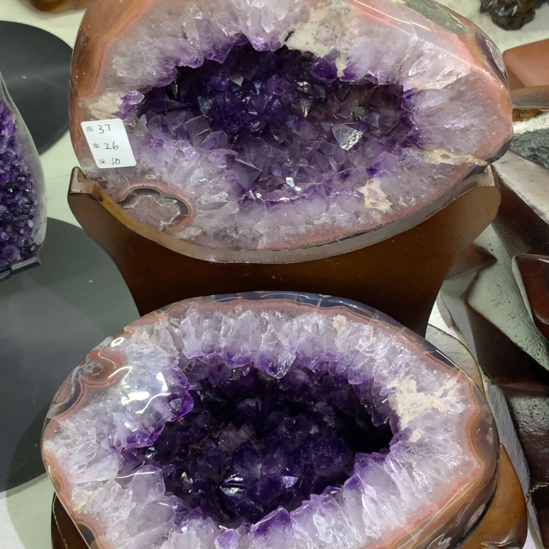 水晶摆件未镶嵌大牙抛皮聚宝盆