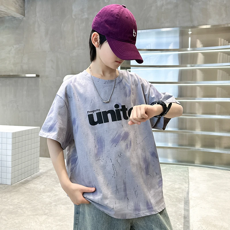 童装儿童春夏季短袖T恤男童中大童半袖衣服2025年新款