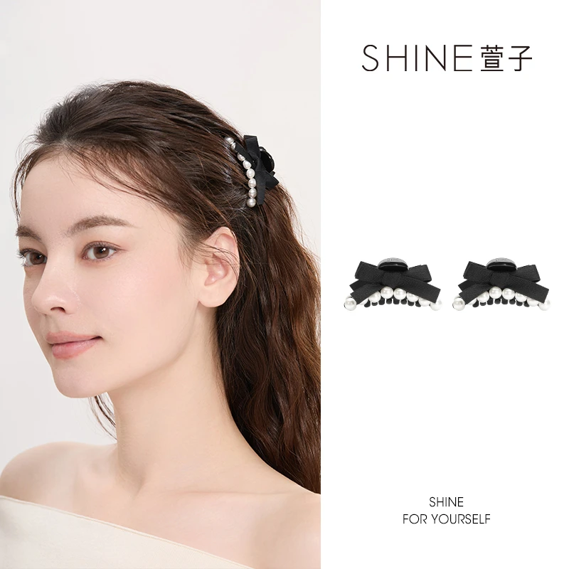 萱子SHINE可爱都市抓夹都市时髦气质简约优雅小众发夹