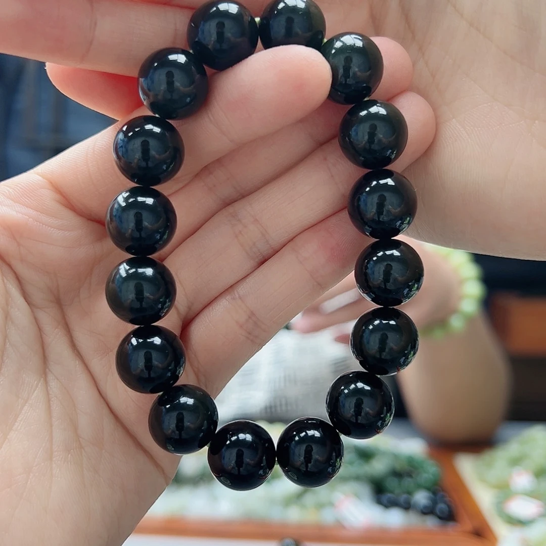 手链未镶嵌和田玉14墨碧