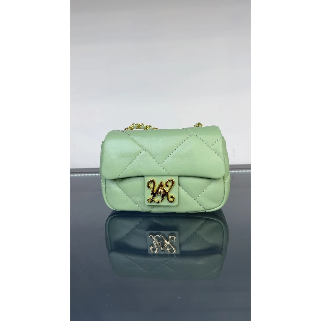 品牌原单正版轻奢WANLIMA万里马羊皮包包【180*75*125mm】【绿】7221