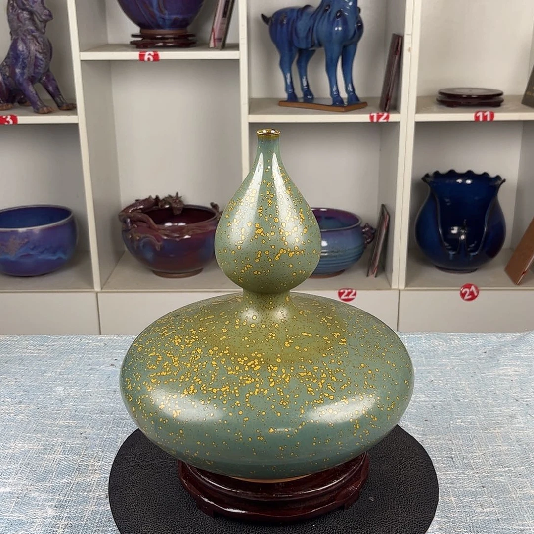 瓷片葫芦炭烧手拉坯大师作品