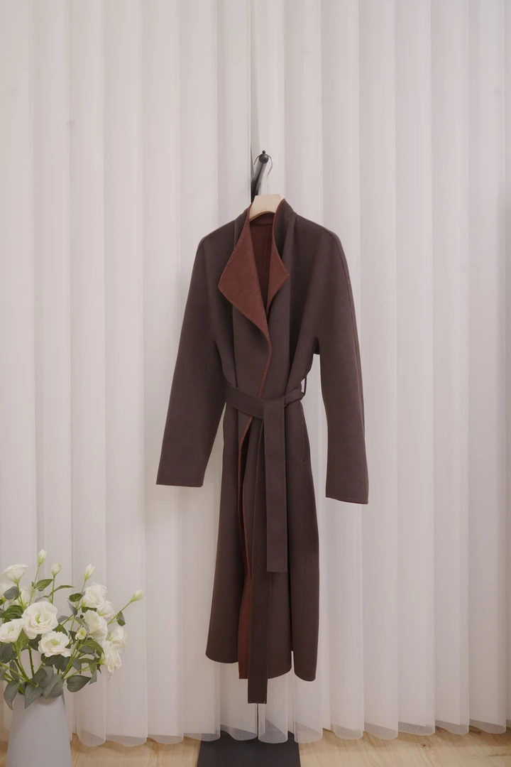 2025文哥工作室女冬季高定时尚设计气质大衣外套LZ-8105