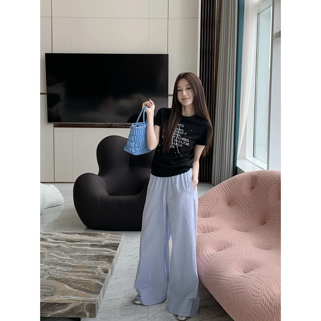 FORNI x YOYO 番木云香 蝴蝶结字母短袖时尚休闲百搭夏季黑色潮流