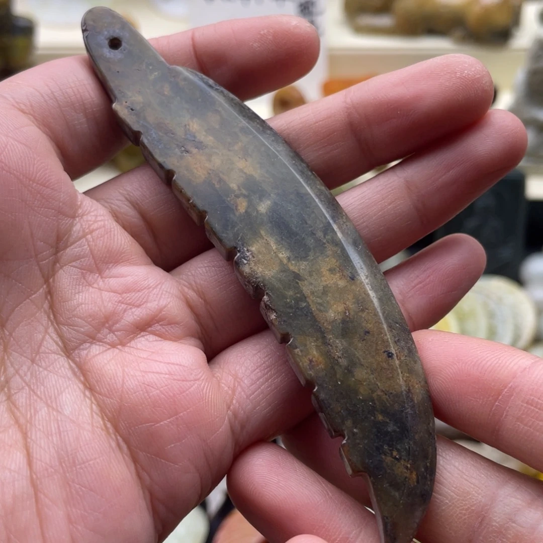 蛇纹石玉未镶嵌颈饰37