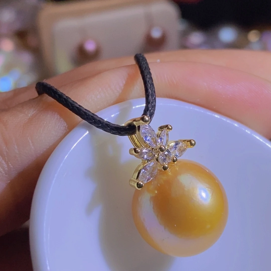 合金淡水珍珠天然淡水珍珠无染色无优化