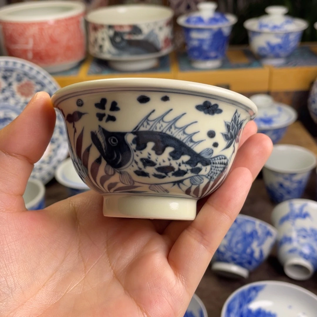 11景德镇青花鱼藻