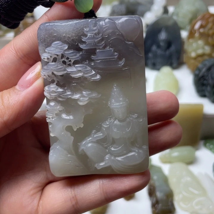 无***名和田玉未镶嵌颈饰