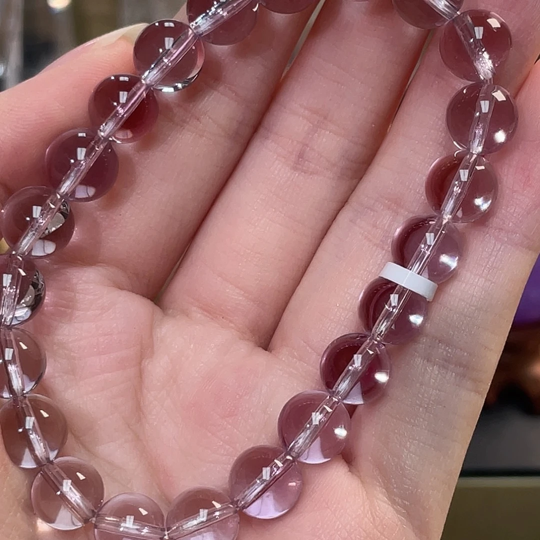 水晶手链未镶嵌玻利维亚紫水晶手串zs1644 181号