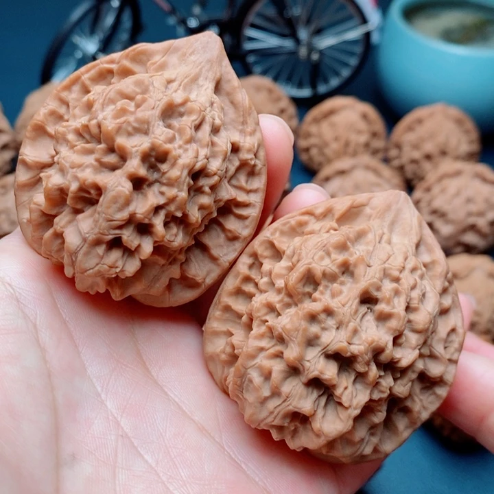 文玩核桃把件官帽47全品