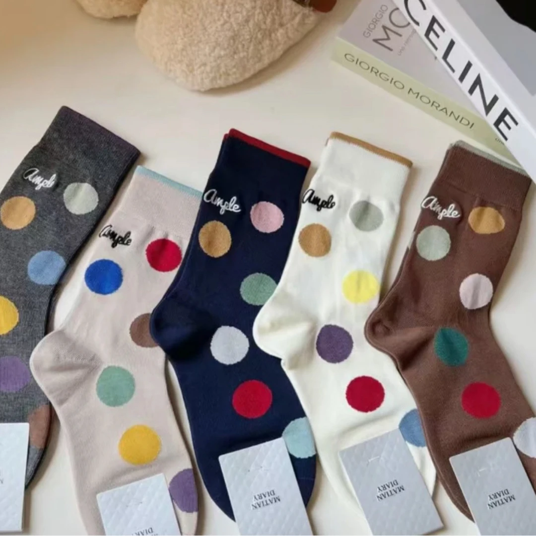 “彩色跳跃”大波点彩色搭配裤子（袜）