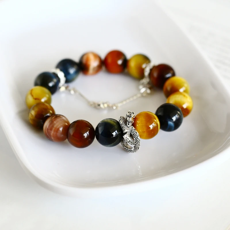 A66-天然彩虎眼手串2025满贯手链 颜色微差 多样性发一DD10068007