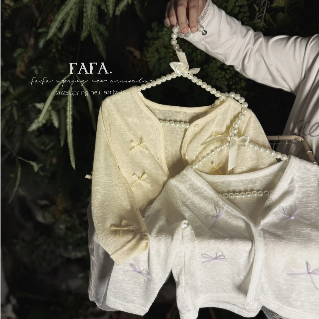 【FAFA】复古秋季毛衣短款提花包袖气质薄款毛针织衫XY259458