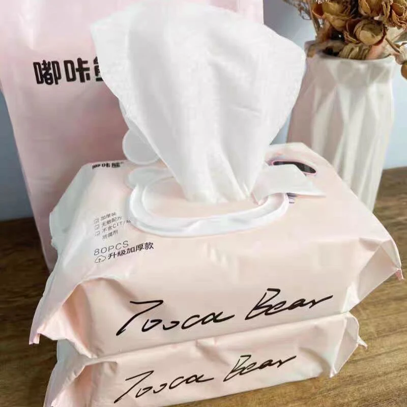 小熊加厚湿巾80抽