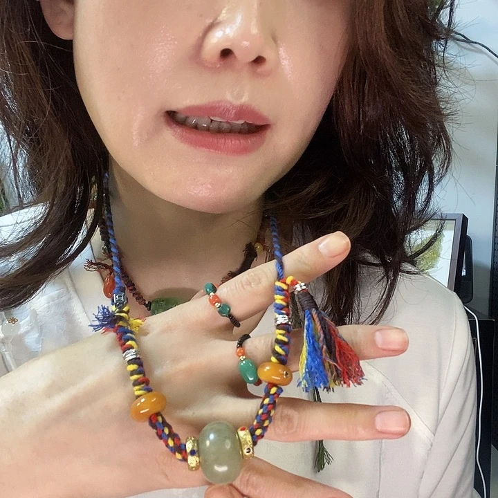 铁合金石英石手链项链手链