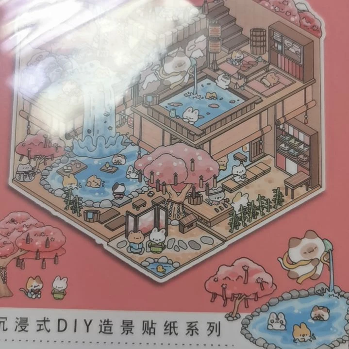 造景贴纸现场选购