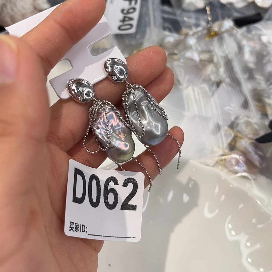耳饰合金淡水珍珠