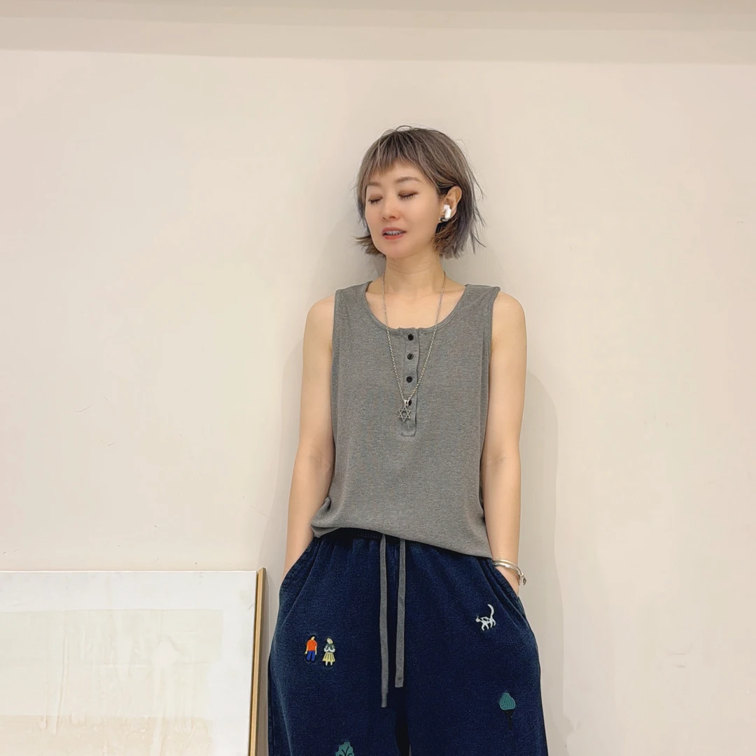 喜悦出品｜麦芽｜竖螺纹打底背心无袖内搭