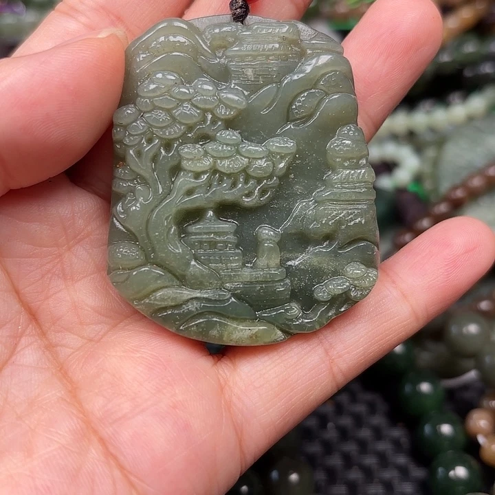 和田玉未镶嵌颈饰