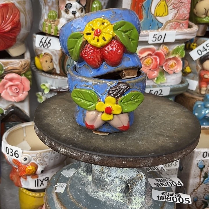 粗陶材质多肉花盆